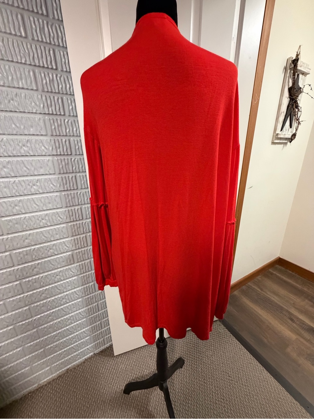 Gameday Couture Ohio State Buckeyes Open Cardigan XL Red Lightweight Duster - Picture 4 of 5